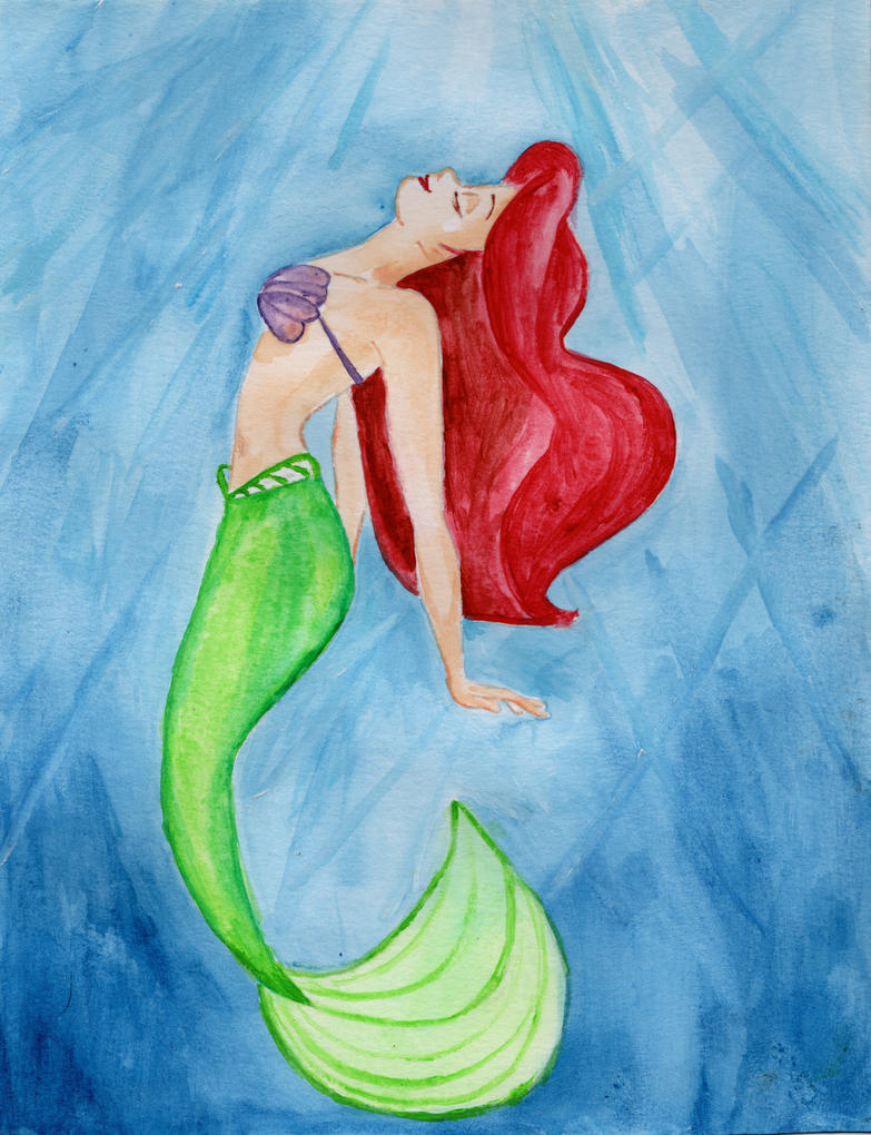 Coloring Pictures Of Ariel Coming Out Of The Water As A Human 92