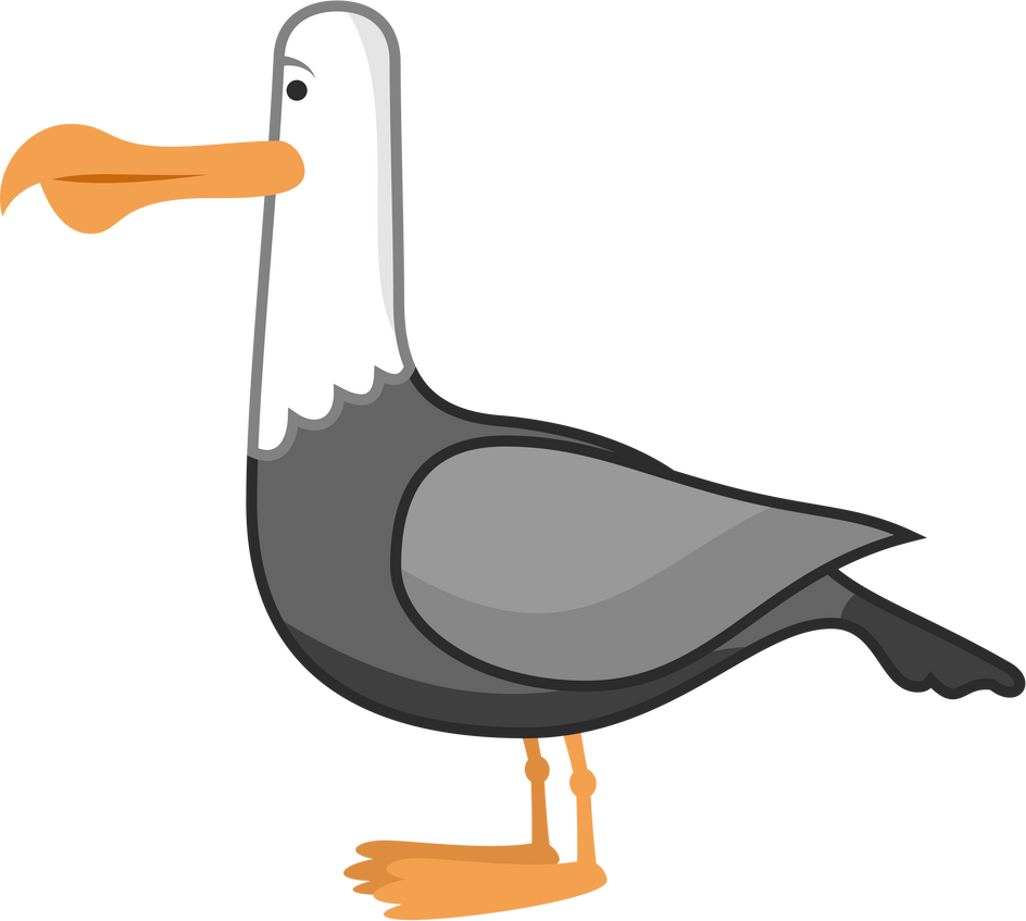free clip art seagull cartoon - photo #35