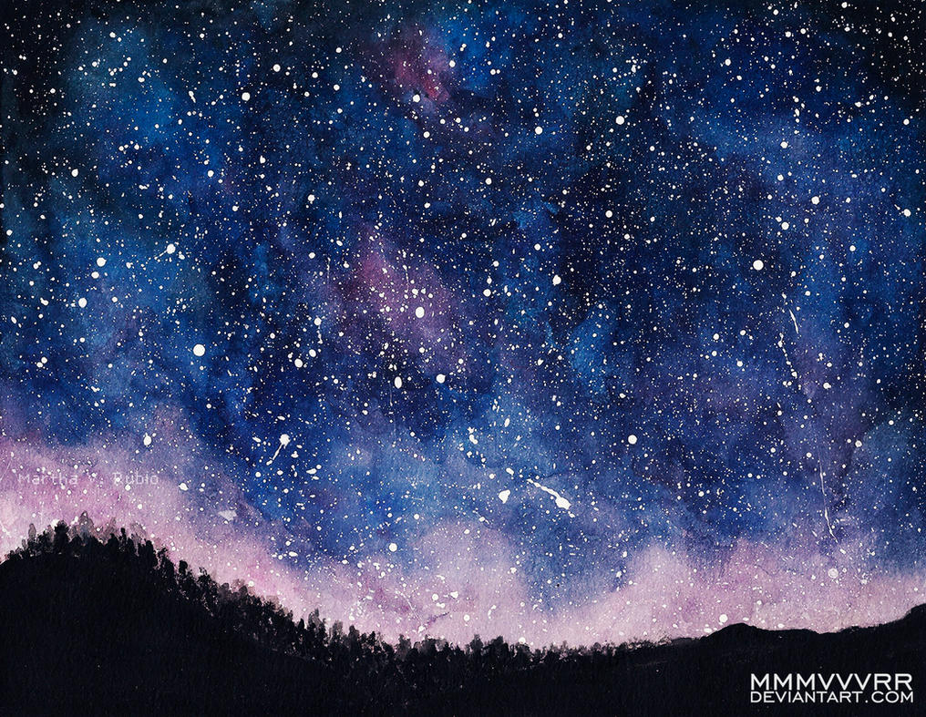 Αποτέλεσμα εικόνας για night sky painting