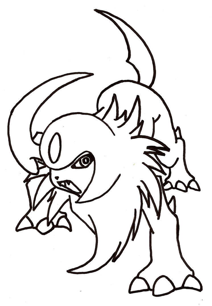 absol pokemon coloring pages - photo #20