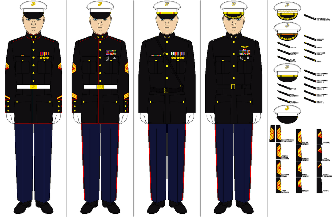 Marines Dress Blues Uniform 95