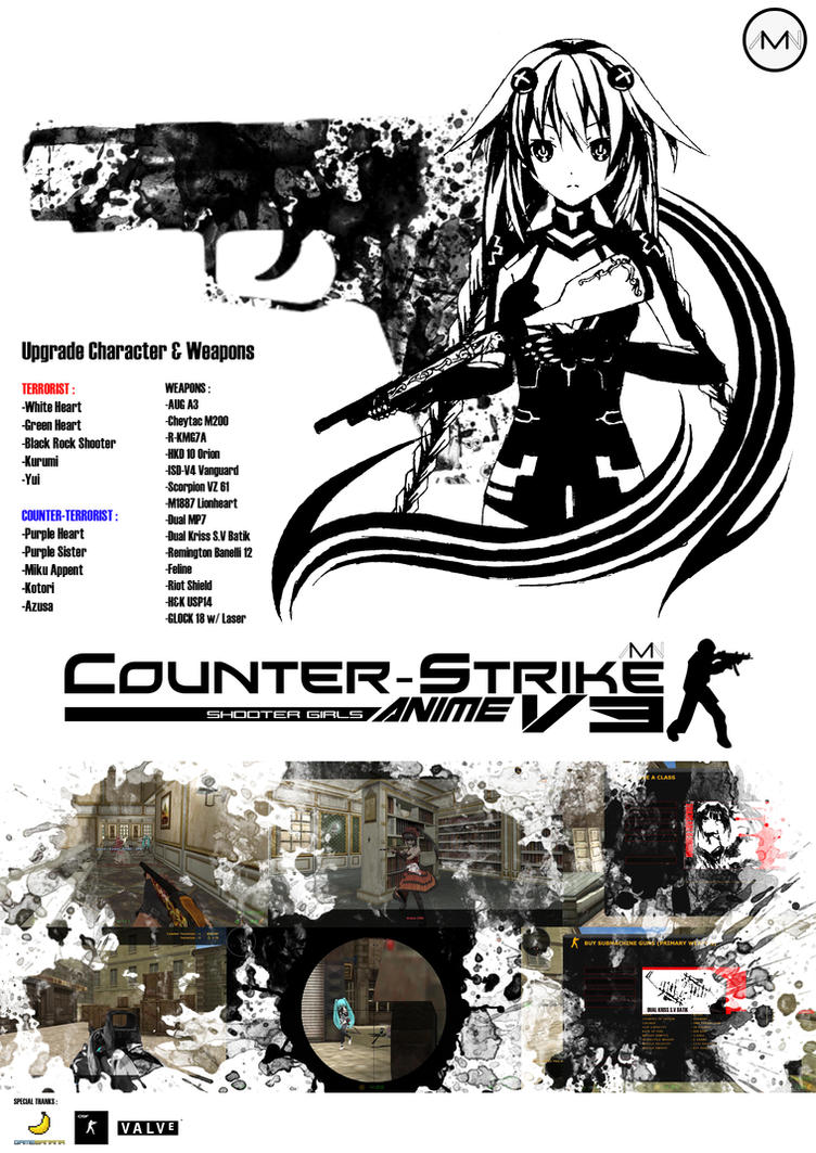 Counter Strike : Anime V3 By 96sotl Copyright By AMAN