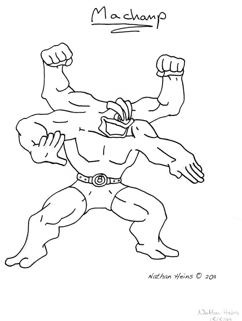 machamp pokemon coloring pages - photo #29