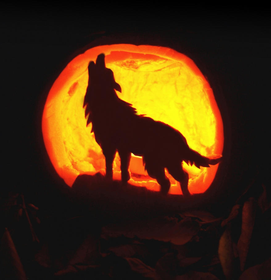 Free Printable Pumpkin Carving Templates Wolf