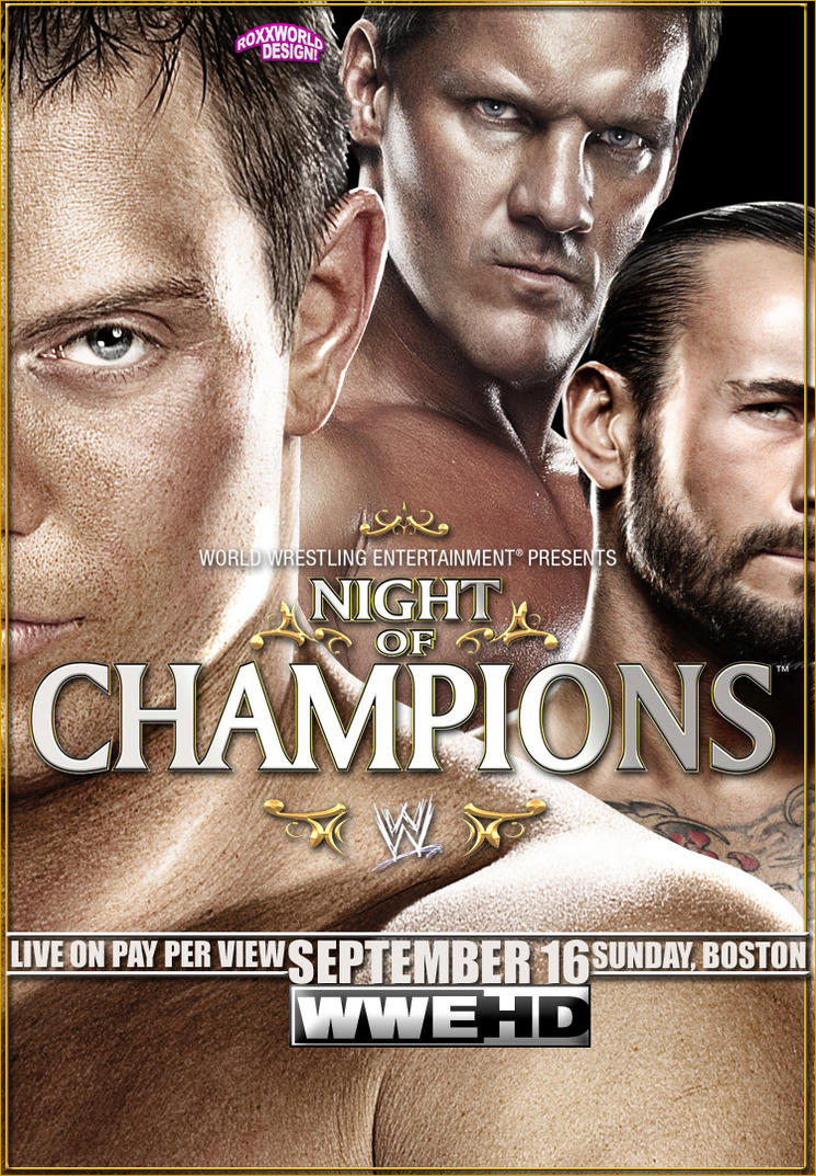 Night of Champions (2012) - Poster - WWE - Artwork by roXx81