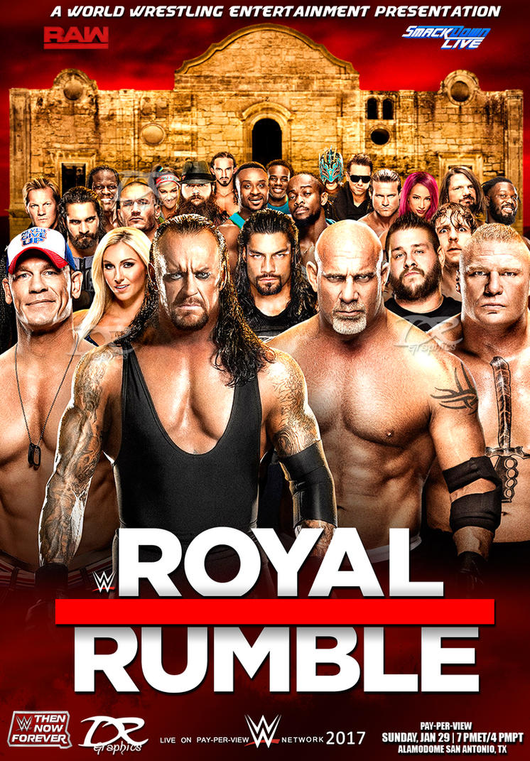 WWE Royal Rumble 2017 POSTER by Dinesh-Musiclover