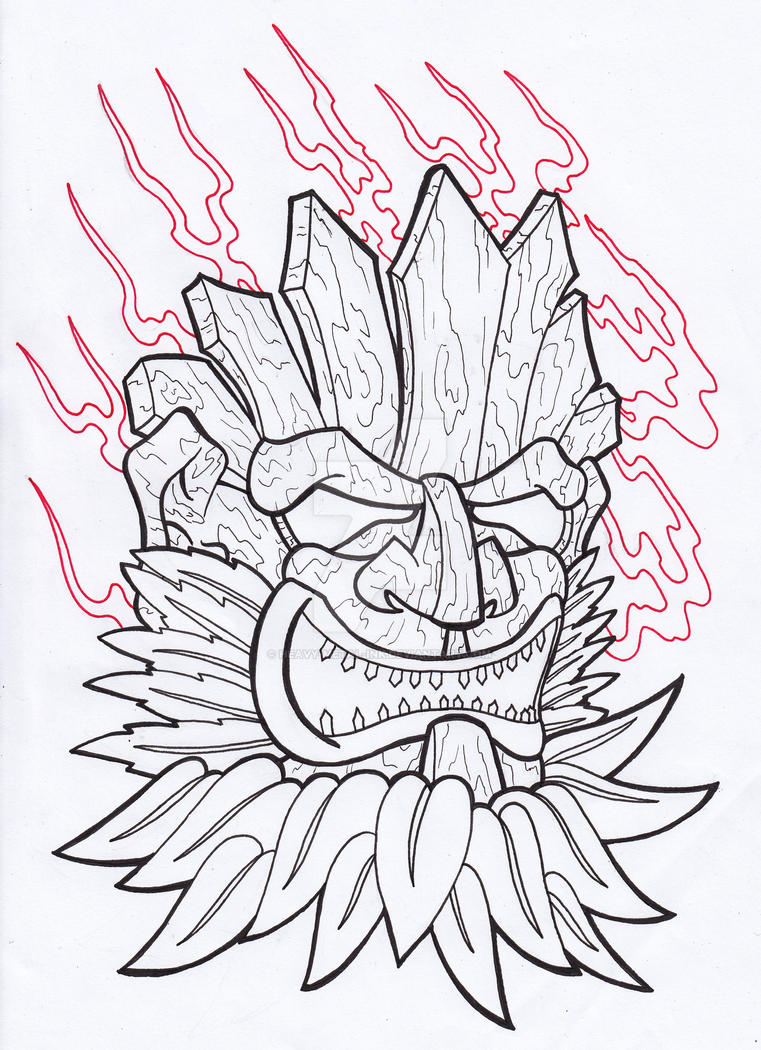 Tiki Mask Tattoo. by Heavy-metal-ink on DeviantArt