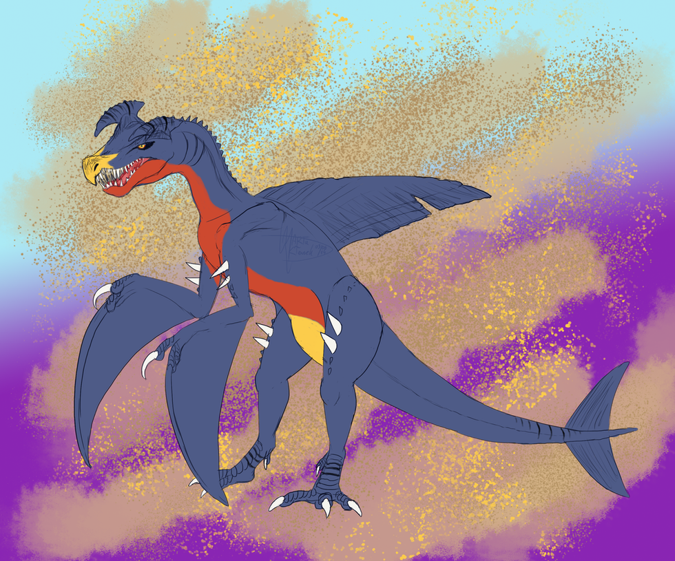 Spinosaurus based Garchomp by Weirda-s-M-art on DeviantArt