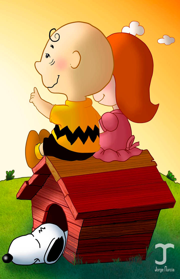 Charlie Brown and the little red haired girl by JORGEMUR on DeviantArt