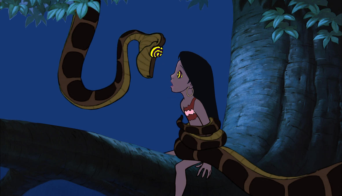 kaa the snake eating people cartoon