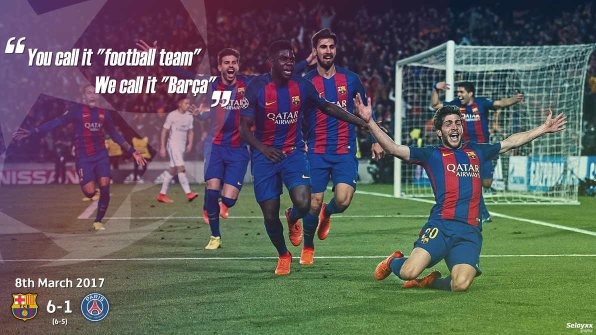 Barcelona - PSG 6-1 - Champions League by seloyxx on ...