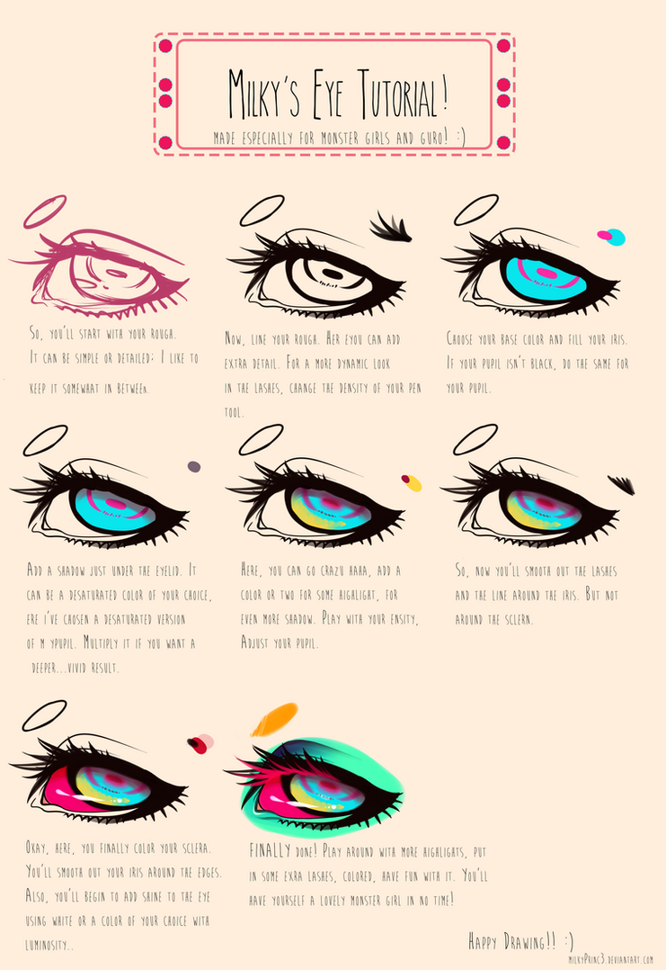 Eye tutorial: Monster and Guro. by MilkyPrinc3 on DeviantArt