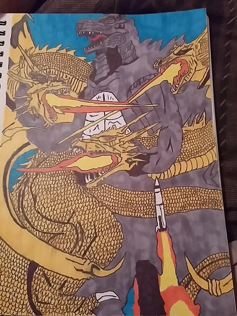 My Godzilla 2018 fan art poster! by hugeben